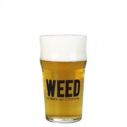 Verre à bière la Weed 25 cl