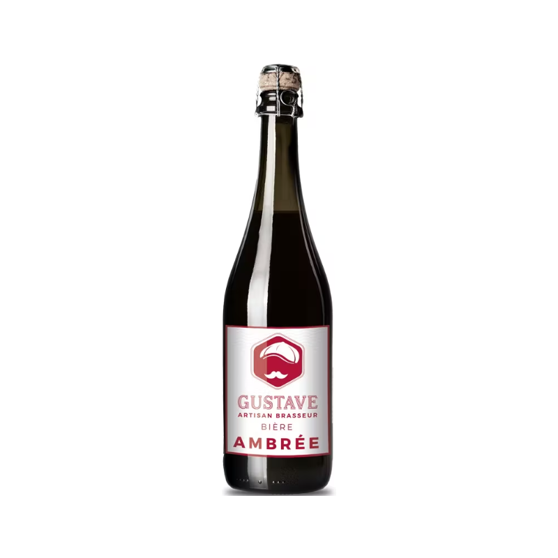 Bière Gustave Ambrée 75 cl