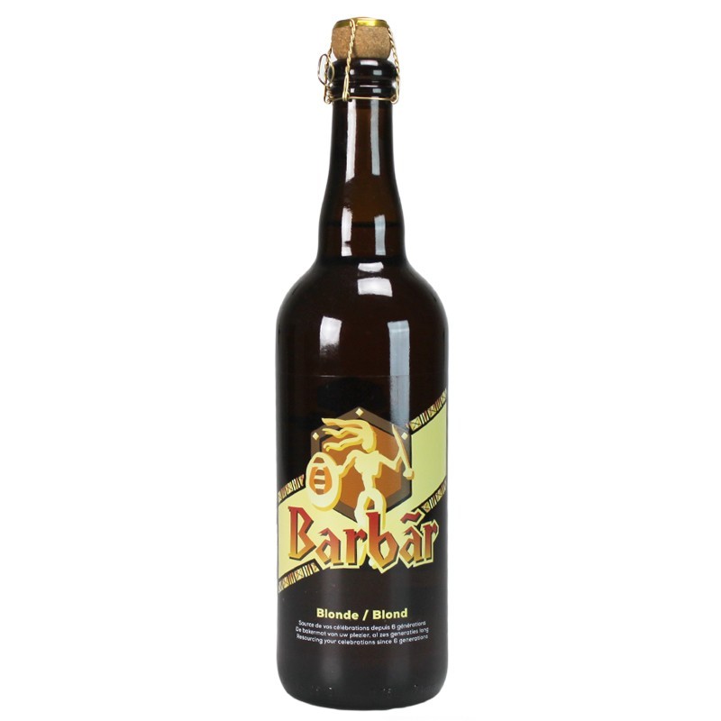 Bière Belge Barbar Blonde 75 cl