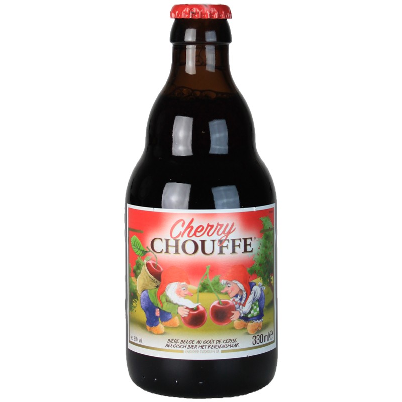 Bouteille de Chouffe Cherry - Robe rouge, arômes de cerises et d'amande